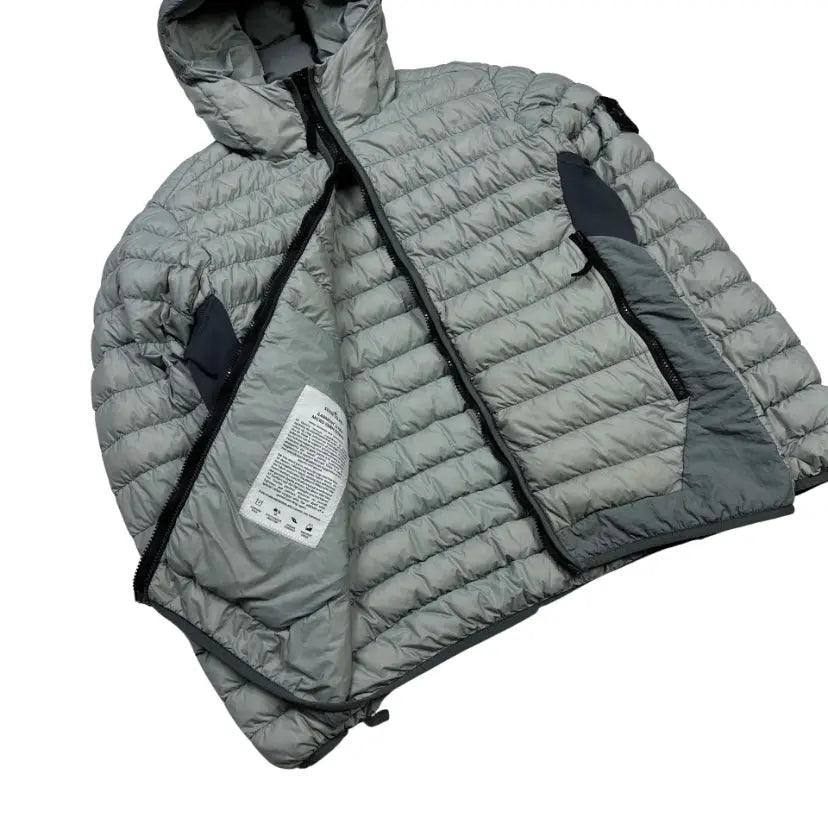 Blouson matelassé gris polyester (M) - JIRISU 