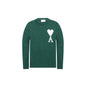 Pull en laine Oversize crewneck Sweater vert (S/M) - JIRISU 