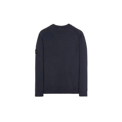 Crewneck Sweater 63020 en Coton brossé bleu marine (S/M) - JIRISU 