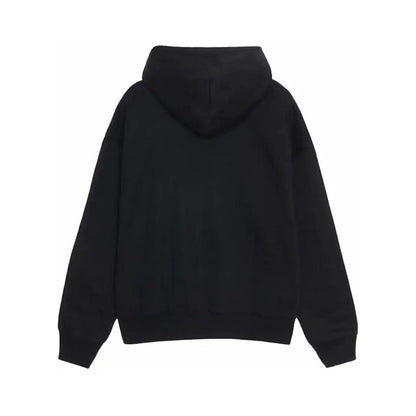 Sweat à capuche zippé Washed Fleece Hoodie noir (S/M) - JIRISU 