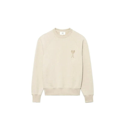 Pull beige brodé Tonal Boxy Fit Crewneck (S/M/L) - JIRISU 