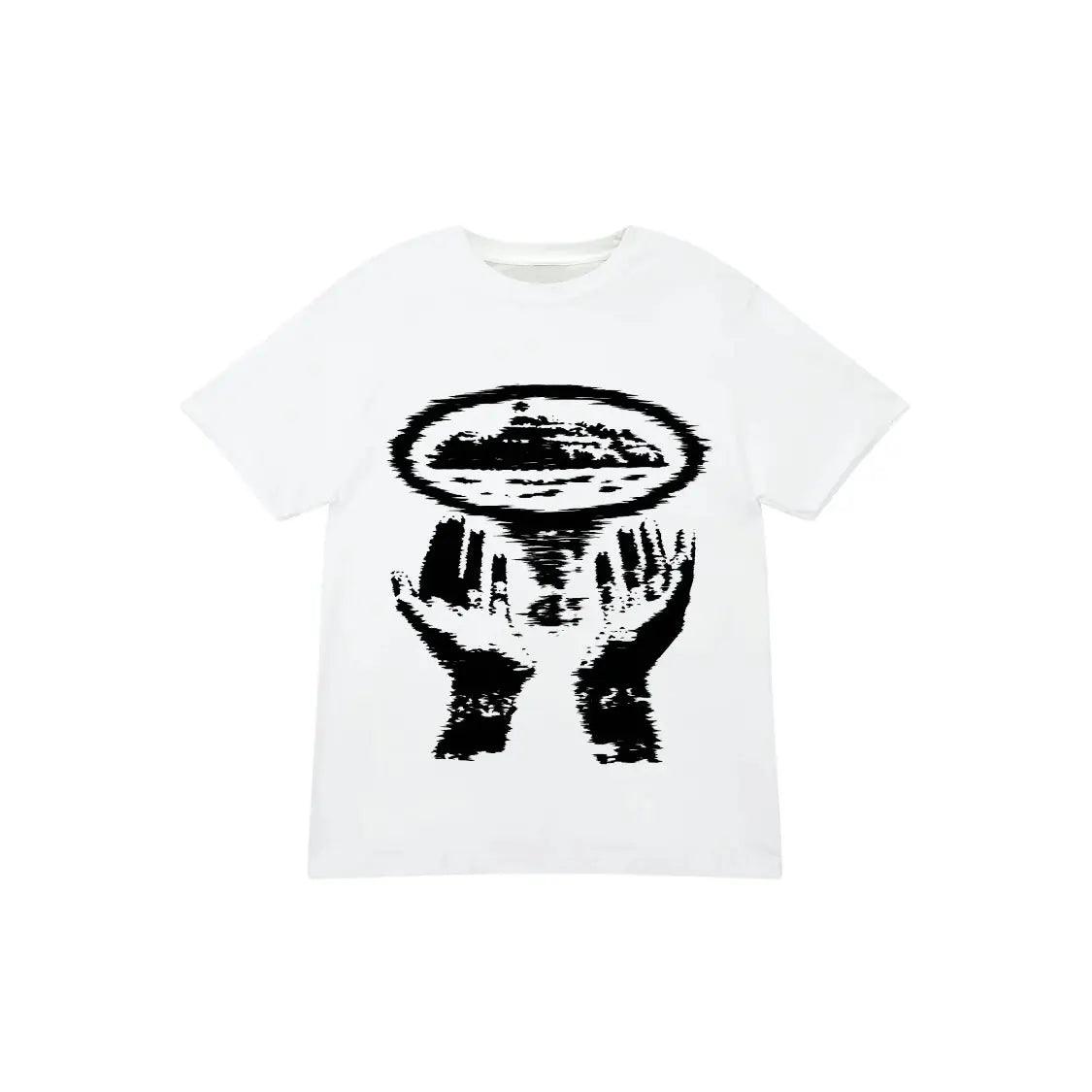 T-shirt Vortex Mains Tee coloris blanc - JIRISU 