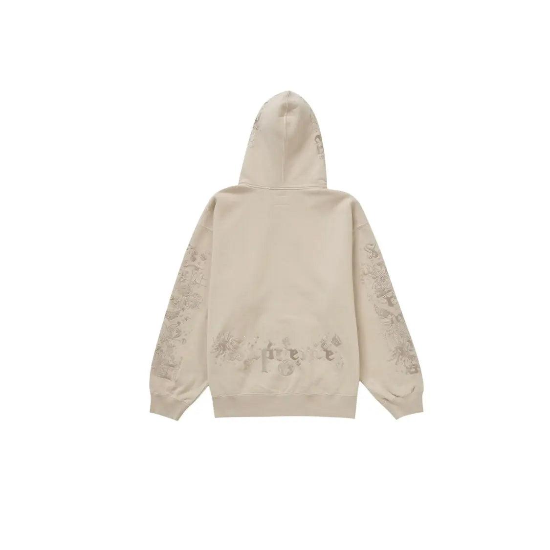 Veste AOI Zipé Hooded Sweat-shirt coloris crème naturel - JIRISU 