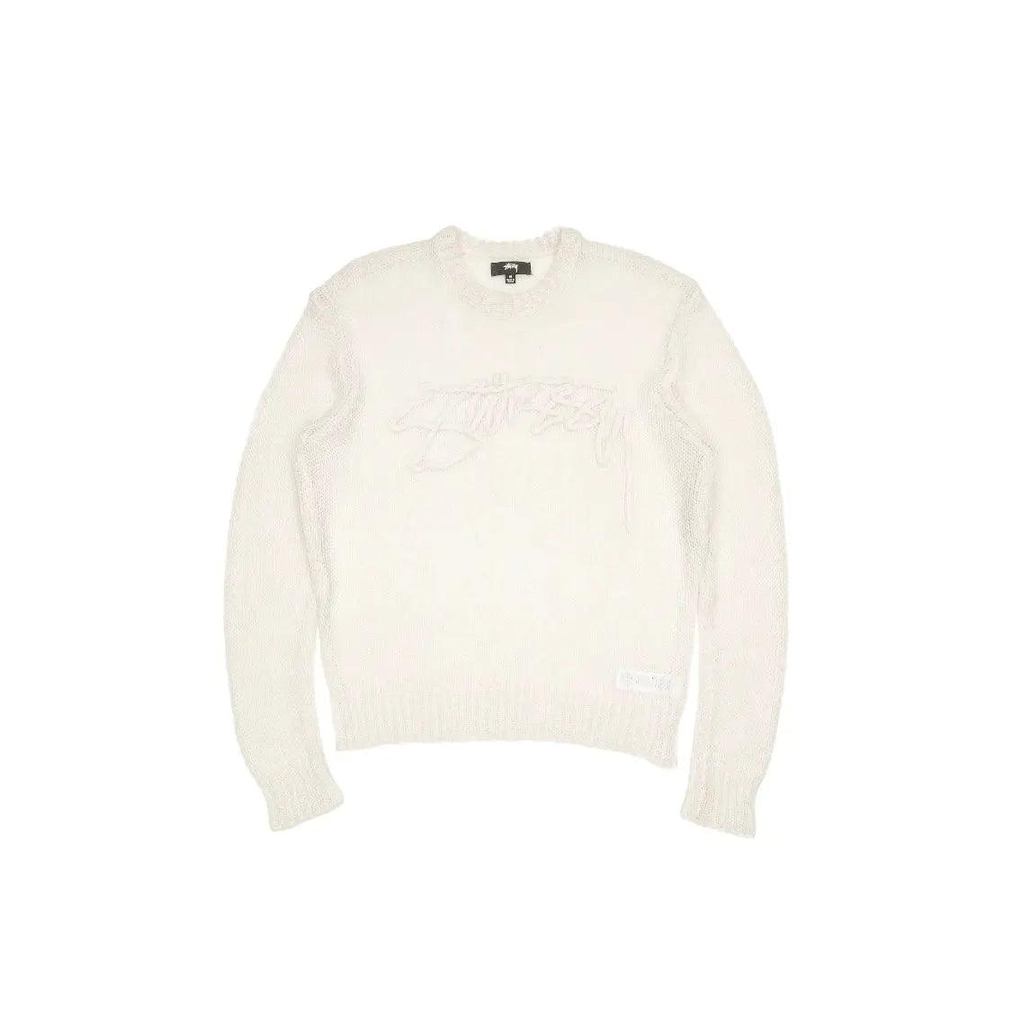 Pull Loose Knit Logo Sweater couleur crème - JIRISU 