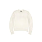 Pull Loose Knit Logo Sweater couleur crème - JIRISU 