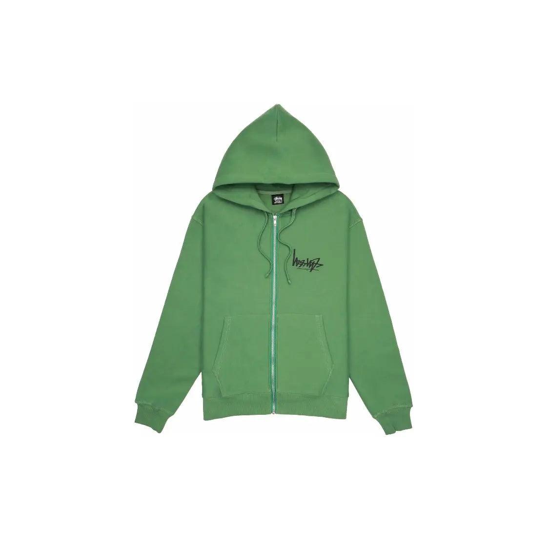 Veste Flipped Zip Hoodie coloris vert - JIRISU 