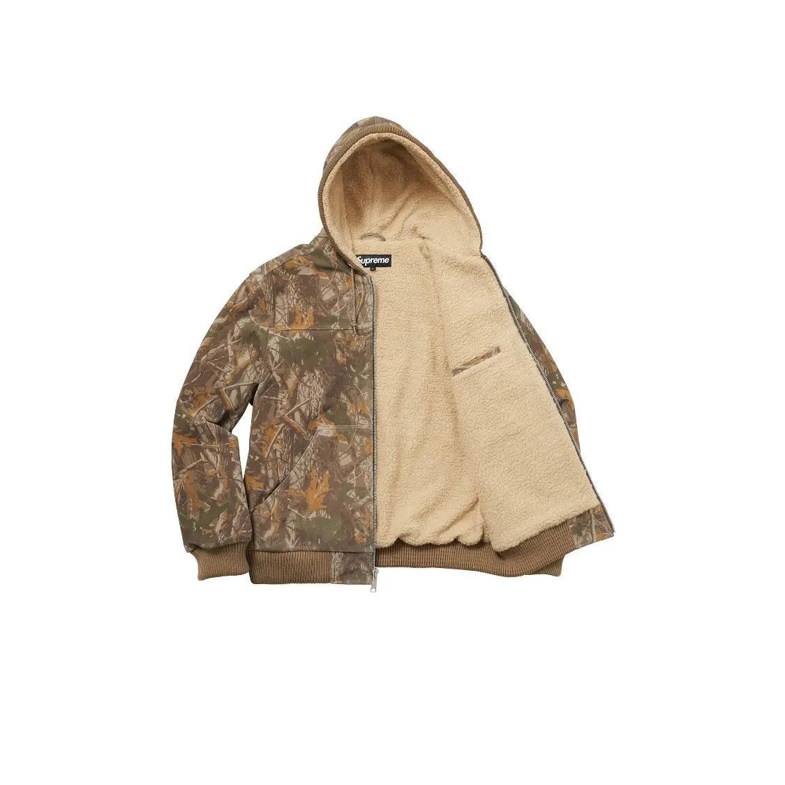 Veste Zipé Hooded Suede Work Jacket coloris arbre Camo - JIRISU 