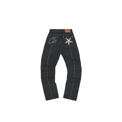 Jean C-Star Stitch-Down Denim coloris Noir - JIRISU 