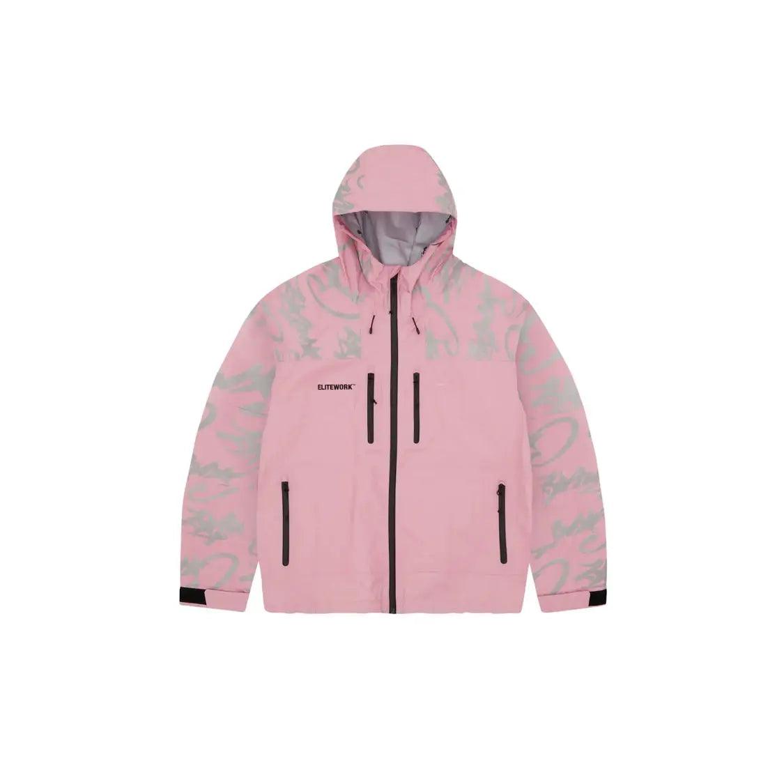 Veste Elitework Waterproof Shell Jacket coloris rose - JIRISU 