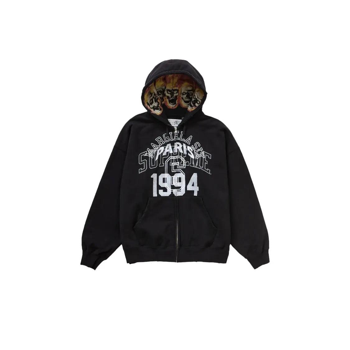 Veste Zip Up Hooded Sweatshirt coloris noir - JIRISU 