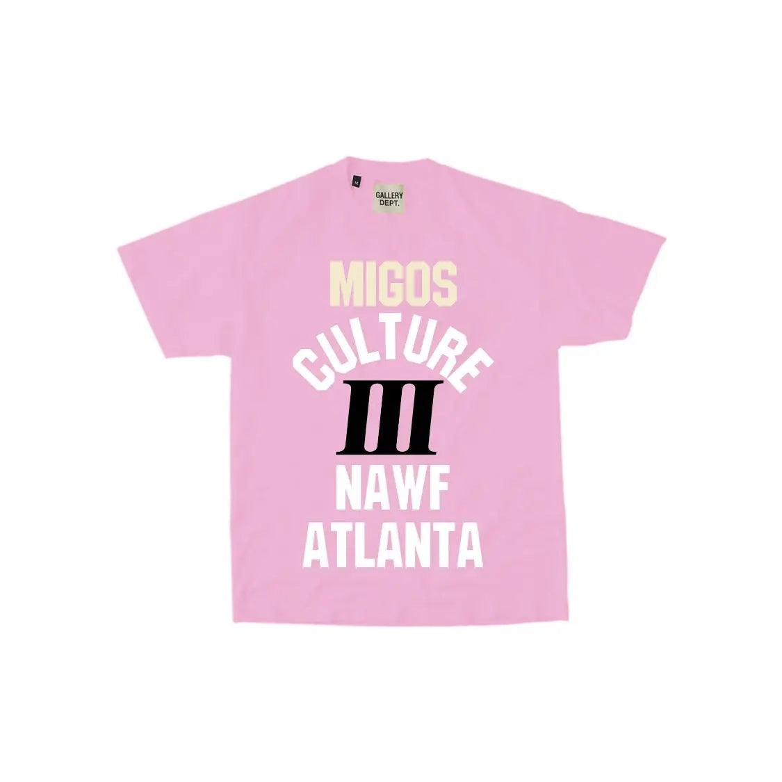 T-shirt Migos For Culture III. x GDept. YRN tee coloris rose - JIRISU 