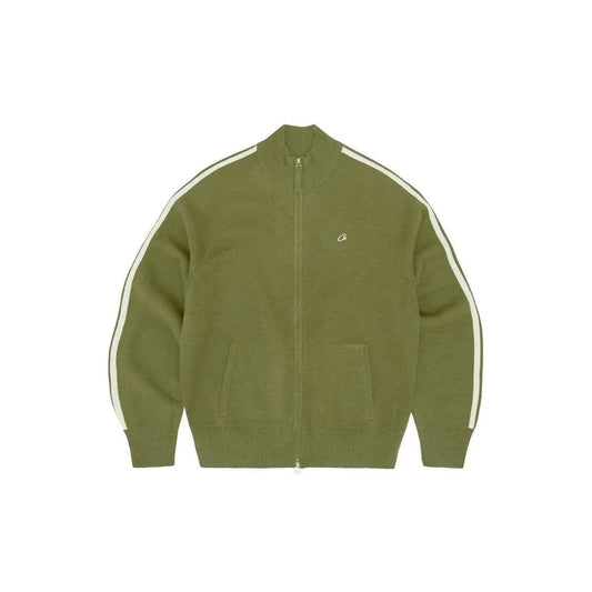 Veste légère Knit Zip Up Fleece coloris vert Olive - JIRISU 