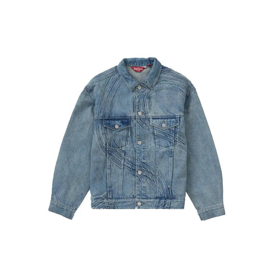 Veste en Denim S Logo Trucker Jacket coloris bleu délavé - JIRISU 