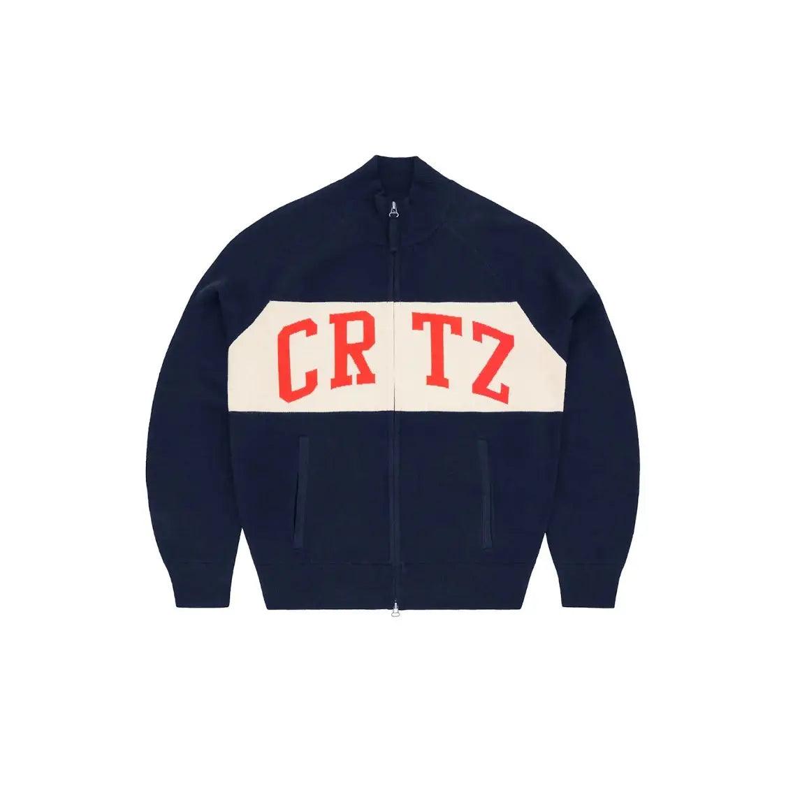 Veste CRTZ Knit Zip Up coloris bleu navy - JIRISU 