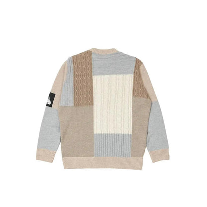 Pull Cable Patchwork Knit (M) - JIRISU 