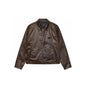 Veste Coated Cotton Club Jacket coloris marron foncé - JIRISU 