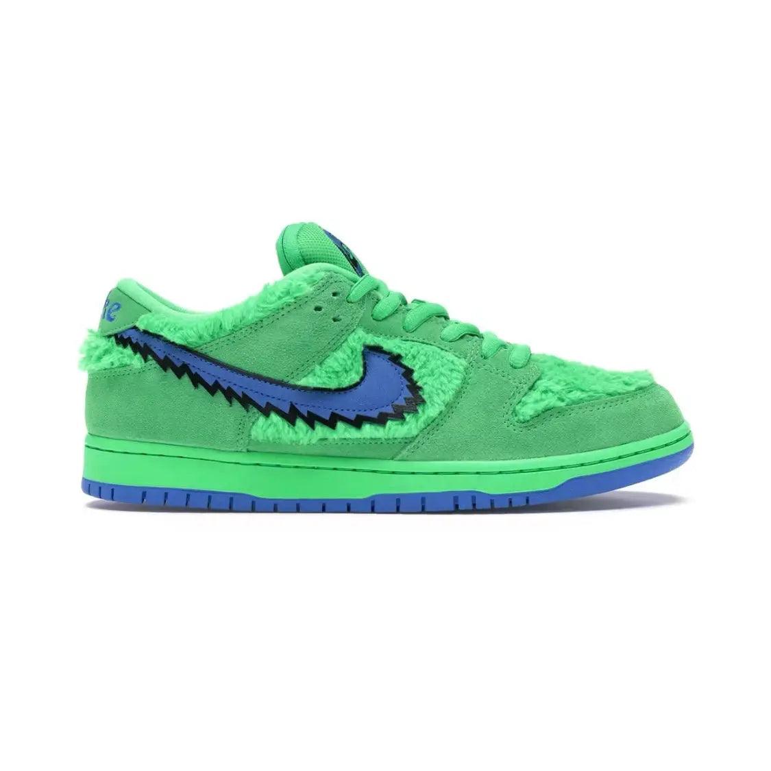 Baskets Dunk Low SB GDBG vertes bleues - JIRISU 