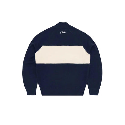 Veste CRTZ Knit Zip Up coloris bleu navy - JIRISU 