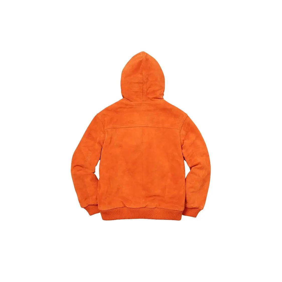 Veste Hooded Suede Work Jacket coloris orange - JIRISU 