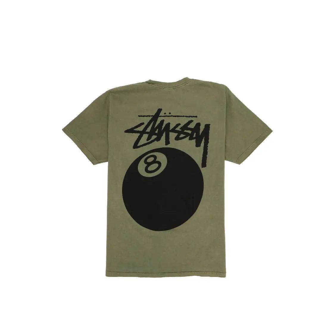 T-shirt 8 Ball Pigment Dyed Tee coloris Olive - JIRISU 